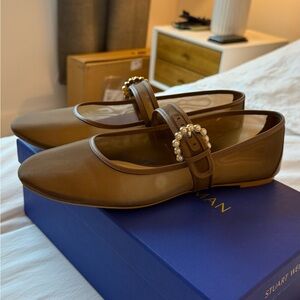 Stuart Weitzman Cocoa Piper Ballet Flats